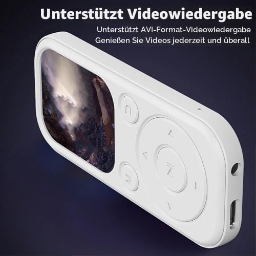 MP3 Player mit Bluetooth 5.4 &amp; HiFi Lautsprecher, 2,01 Bildschirm MP4 Player, Sprachaufzeichnung, 12