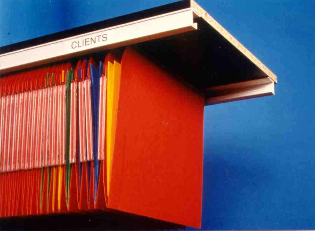 Set mit 2 Schienen, 120 cm, für Hängemappen (Ordner nicht im Lieferumfang enthalten), aus Aluminium,