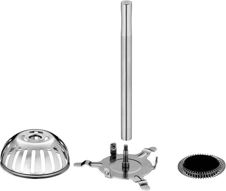 WMF Lono Glas Milchaufschäumer elektrisch, 150-250 ml, 650 Watt, Frappe Mixer, Touch-Display, für Mi