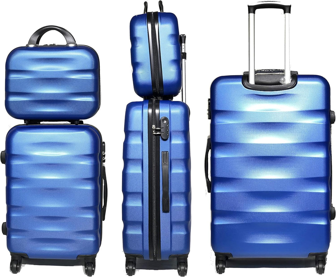 Celims Französische Marke – Set mit 5 Koffern aus festem Material Blau