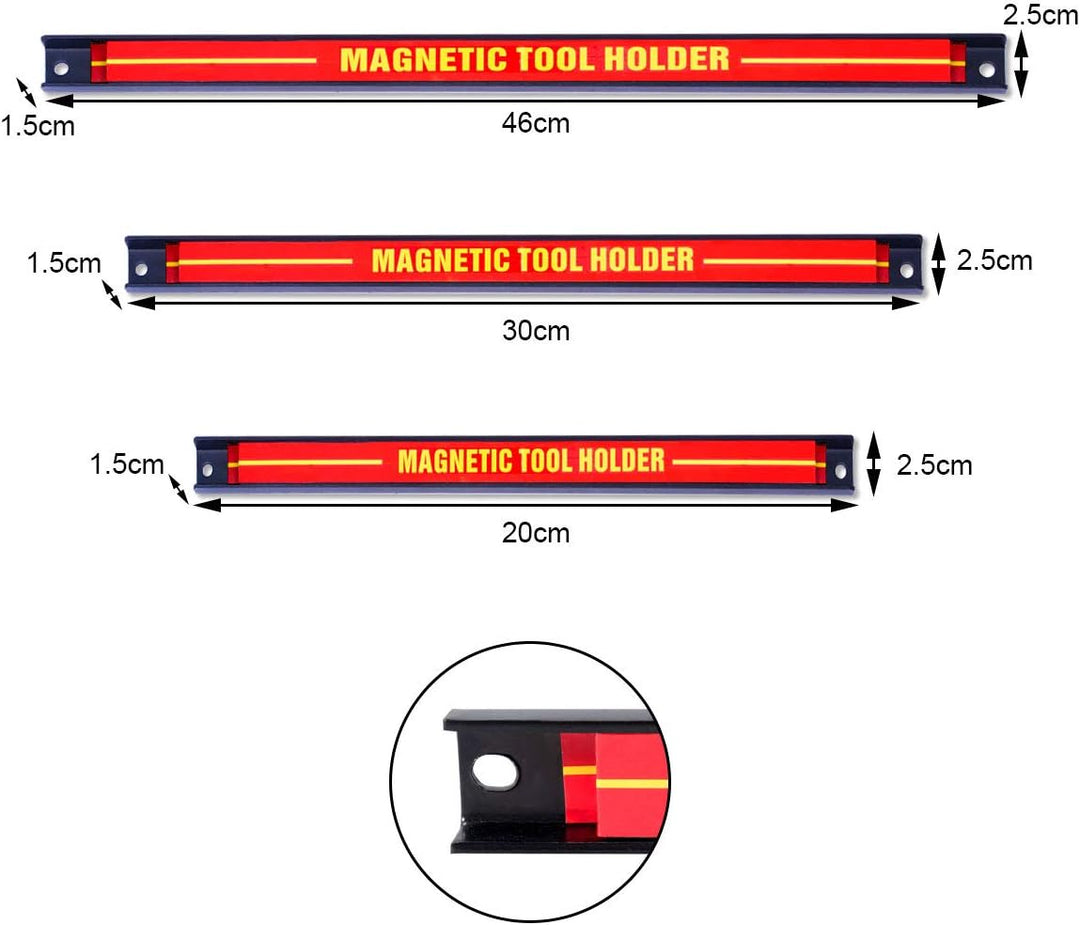 DREAMADE Magnetleiste Werkzeugleiste an der Wand, Magnet Werkzeughalter Werkzeughalterung, Halterung
