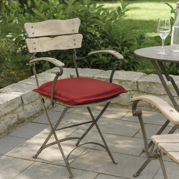 sleepling Outdoor 193924 4er Set Sitzkissen Auflage | Stuhlkissen Polster Gartenstuhl Terrassenstuhl