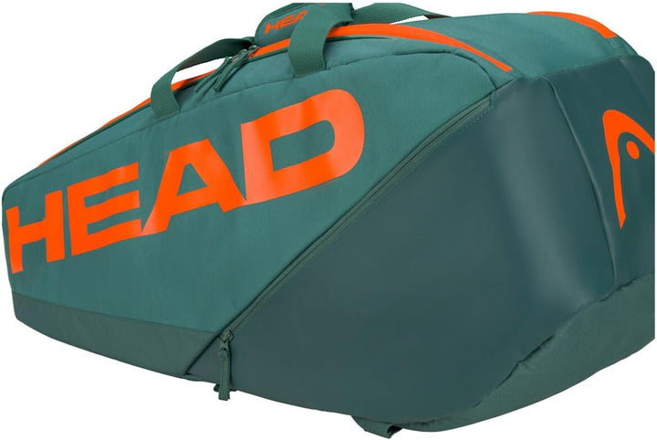 HEAD Unisex – Erwachsene Pro Racquet Bag Tennistasche, Cyan/orange M Cyan/Orange, M Cyan/Orange