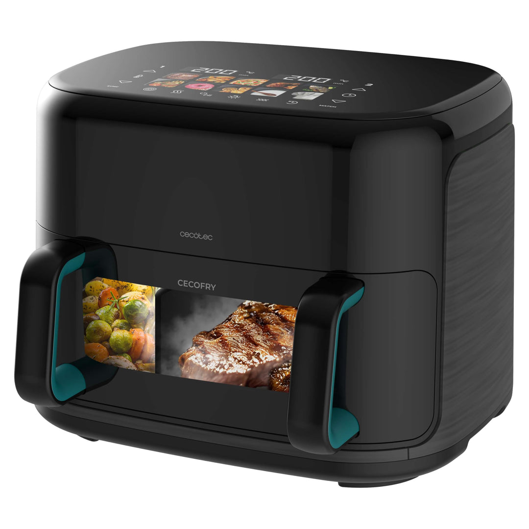 Cecotec Heissluftfritteuse ohne Öl - 10L - Grill - Doppelwiderstand - Integrierter Smoker - Air Frye