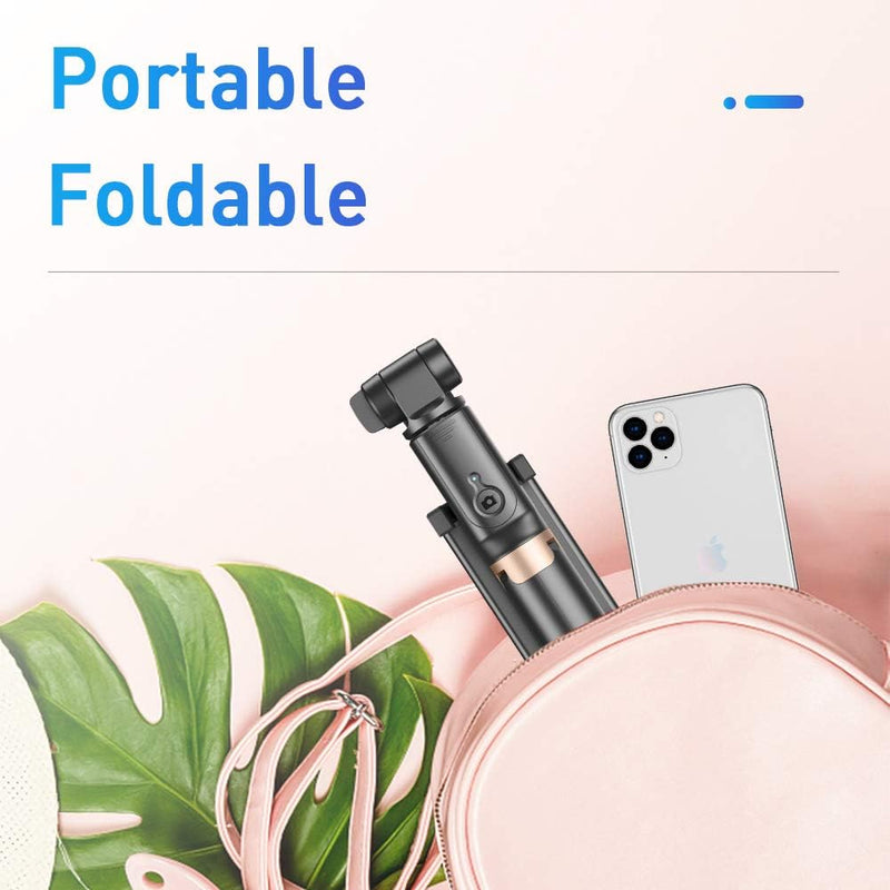 APEXEL Handy Gimbal Bluetooth Selfie Stick mit Stativ und Fernauslöser - Handy Stabilisator für iPho