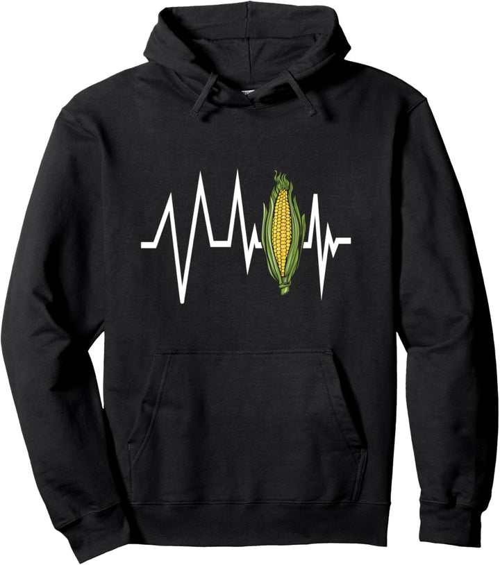 Landwirt Mais häckseln Bauer Herzschlag Mais-Kolben Geschenk Pullover Hoodie