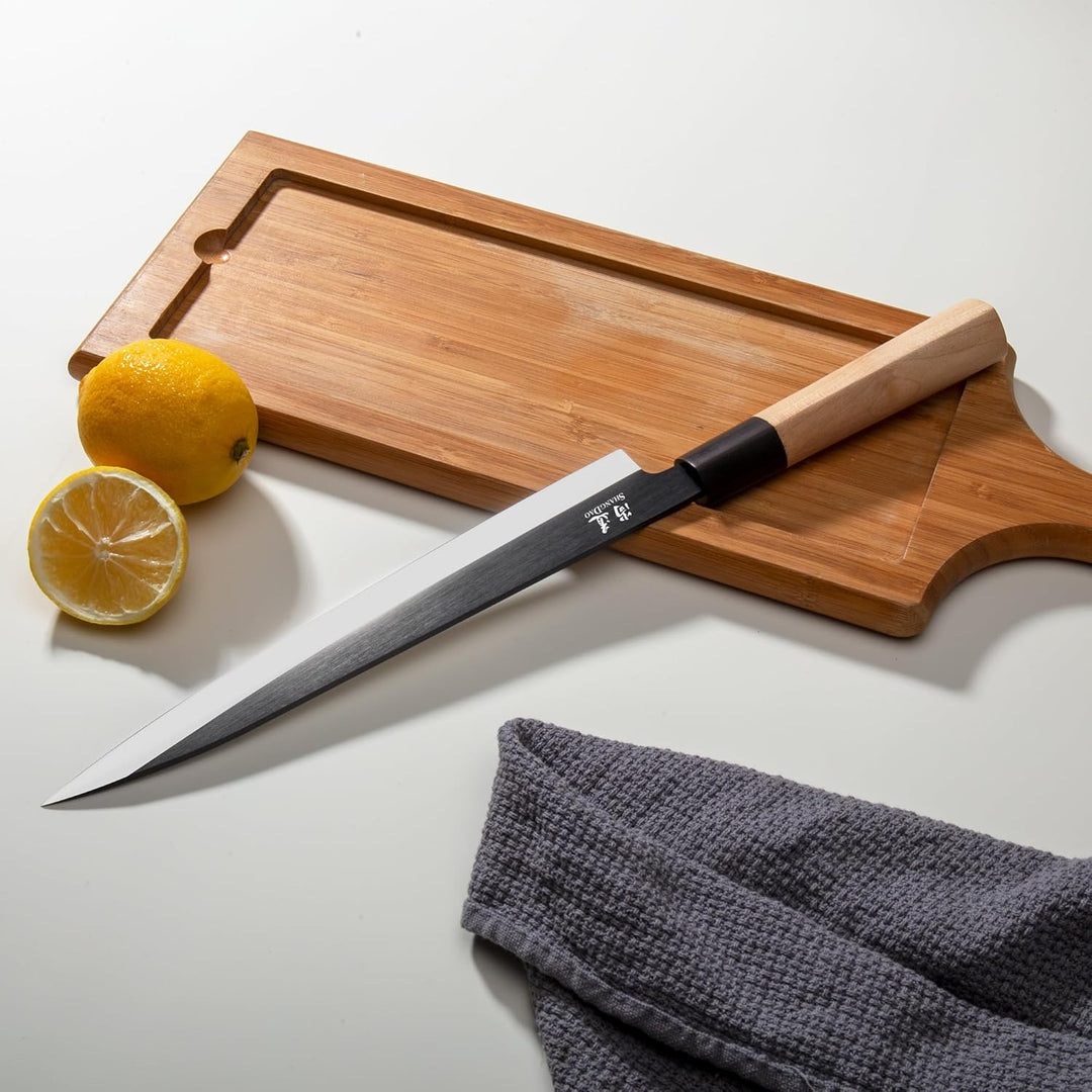 SHANGDAO Sashimi-Sushi-Messer 25 cm – Fleischschneidemesser und Yanagiba-Messer, Fischfiletieren und