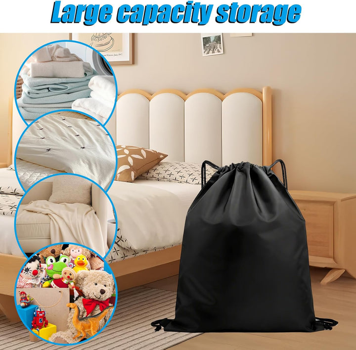 ASelected Extra grosse Aufbewahrungstasche, 120 cm x 94 cm, grosse Wäschesäcke, Reisekleidung, Korde