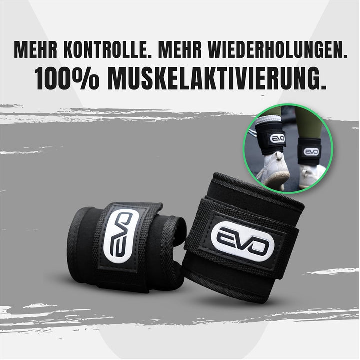 Fussschlaufen Kabelzug mit Verstellbaren Fussmanschetten und Doppelten D-Ringen | Gym Ankle Straps f