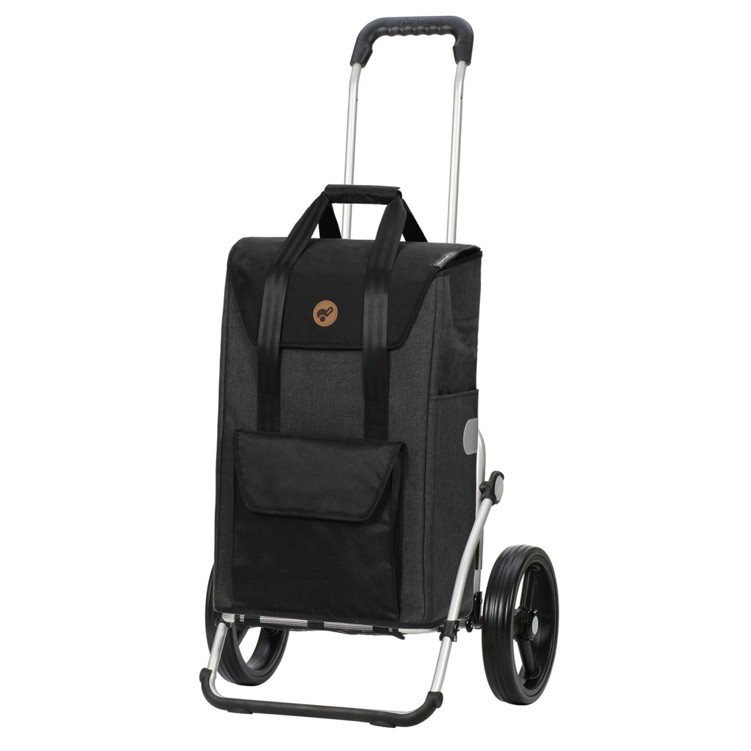 ANDERSEN Einkaufstrolley - Royal Shopper Senta 2.0 schwarz 49 L Einkaufswagen, stilvoll, wasserabwei