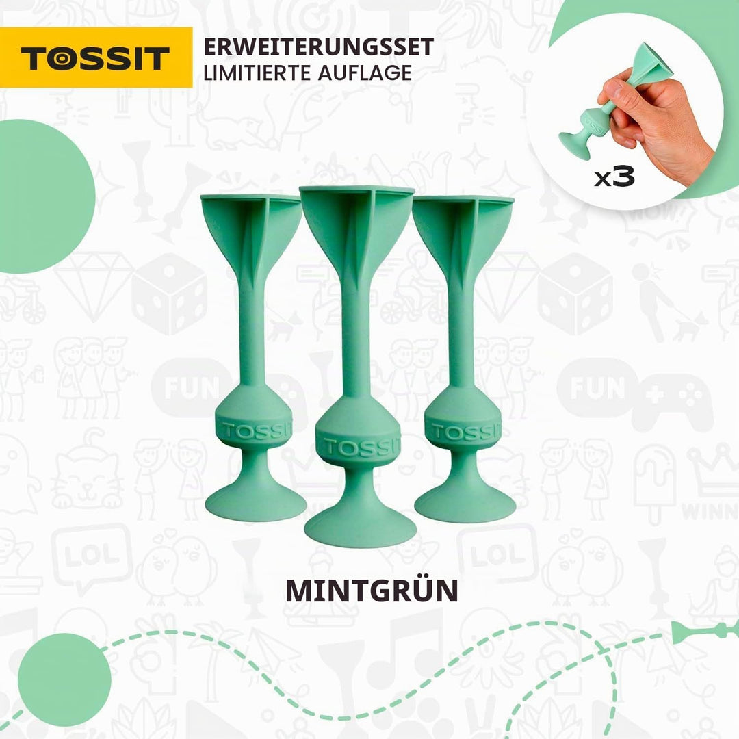 TOSSIT Spiel Saugnapf Darts, Indoor Outdoor Drinnen Draussen, Boccia, Petanque, Wurfspiel, Nachhalti