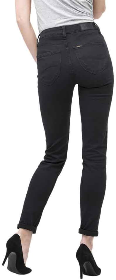 Lee Damen Scarlett Jeans' Jeans 24W / 31L Black Rinse, 24W / 31L Black Rinse