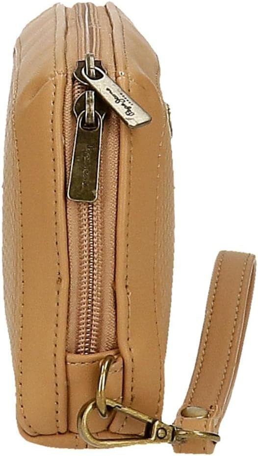 Pepe Jeans Lena Braune Handtasche 20x11x4 cm Kunstleder Braun Handtasche, Braun Handtasche