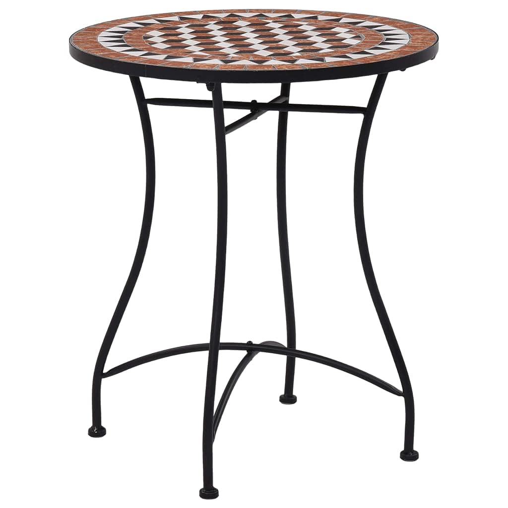 vidaXL Mosaik Bistrotisch Gartentisch Balkontisch Mosaiktisch Terrassentisch Tisch Beistelltisch Cou