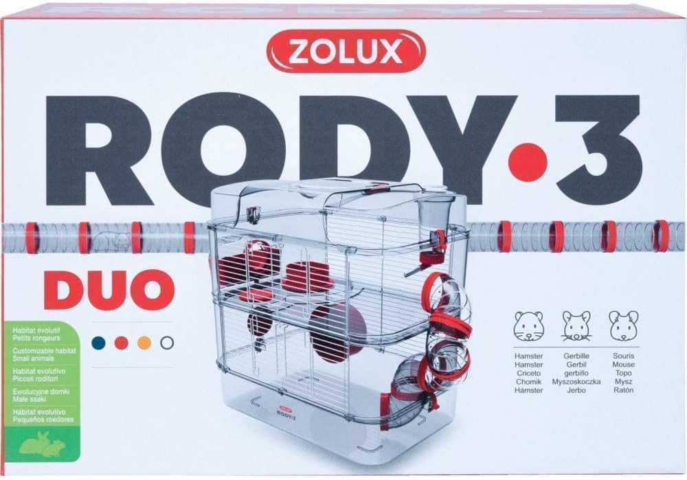 Zolux Käfig für Hamster, Mäuse, Rennmäuse, 3 Zoll, 1 Stück (1er Pack)