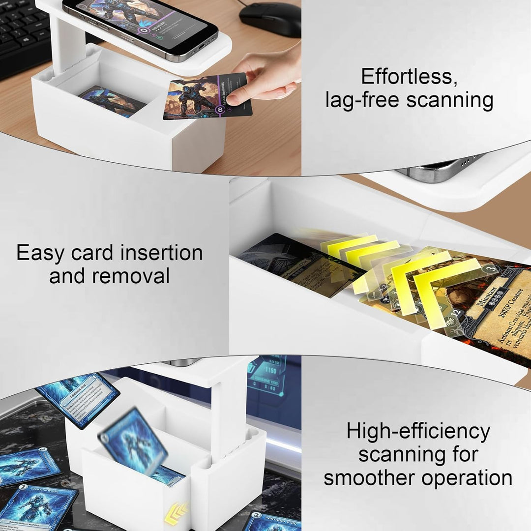 Verbesserter Trading Card Scanner, MTG TCG Karten Scanner Ständer, Handyhalterung MTG Zubehör, Schne