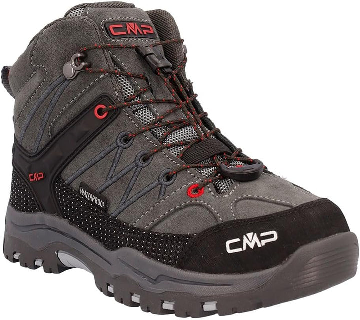 CMP Jungen Unisex Kinder Rigel Low Wmn Trekking Shoes Wp Wanderschuhe 28 EU Grauer Ferrari, 28 EU Gr