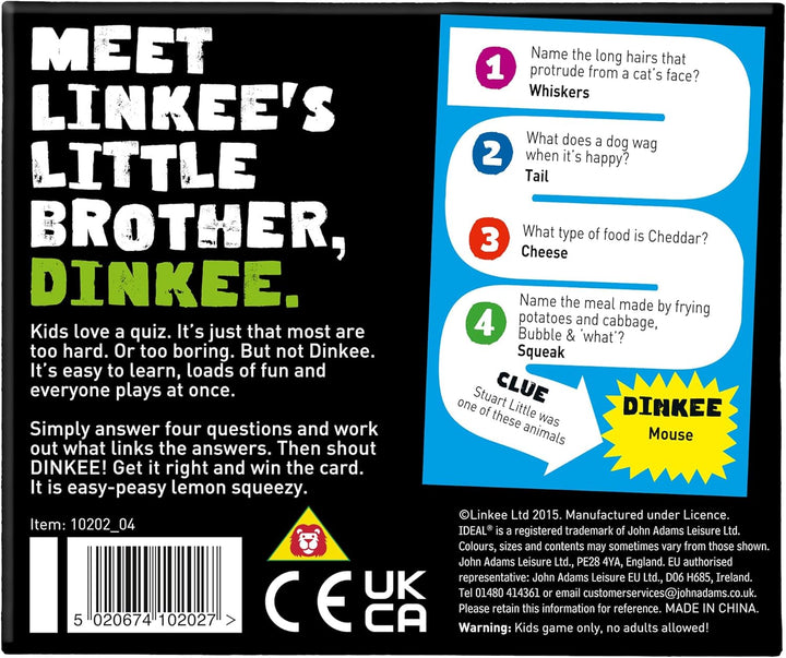 IDEAL , DINKEE LINKEE trivia game for kids: Four little questions, with one big link! , Kids Games ,