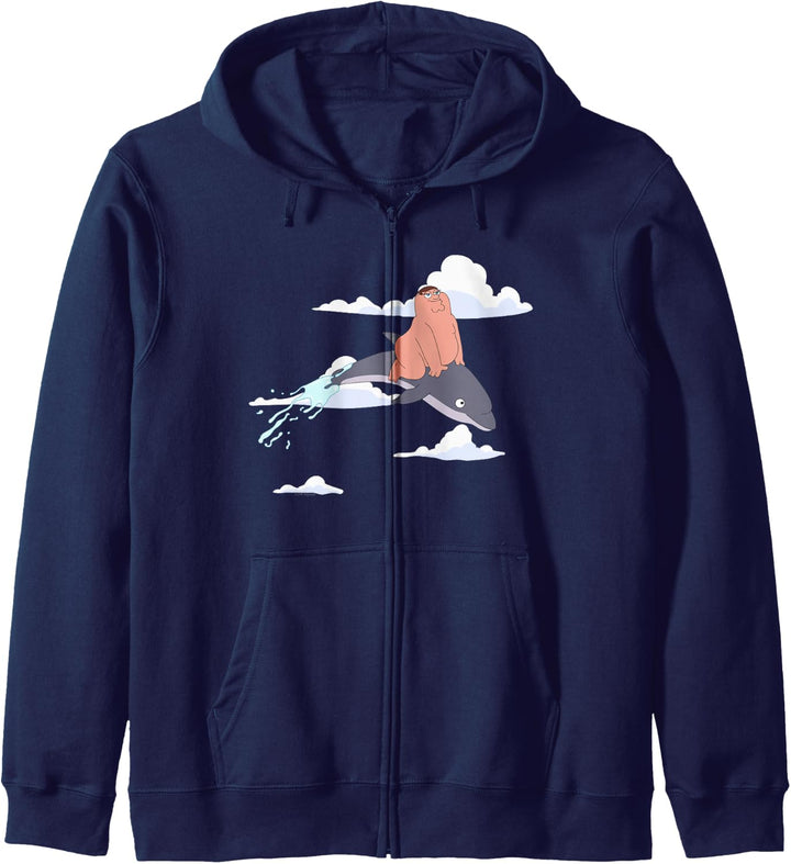 Family Guy Peter auf einem Delfin Kapuzenjacke