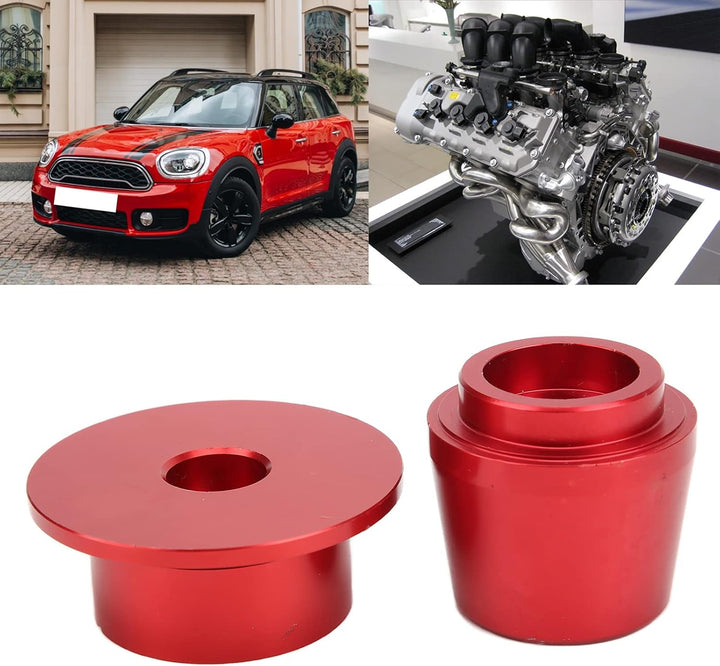 Tbest 2er Set Front Kurbelwellenabdeckungs-Ausrichtwerkzeug Stahl Rot 2357900 Ersatz für 2er Serie