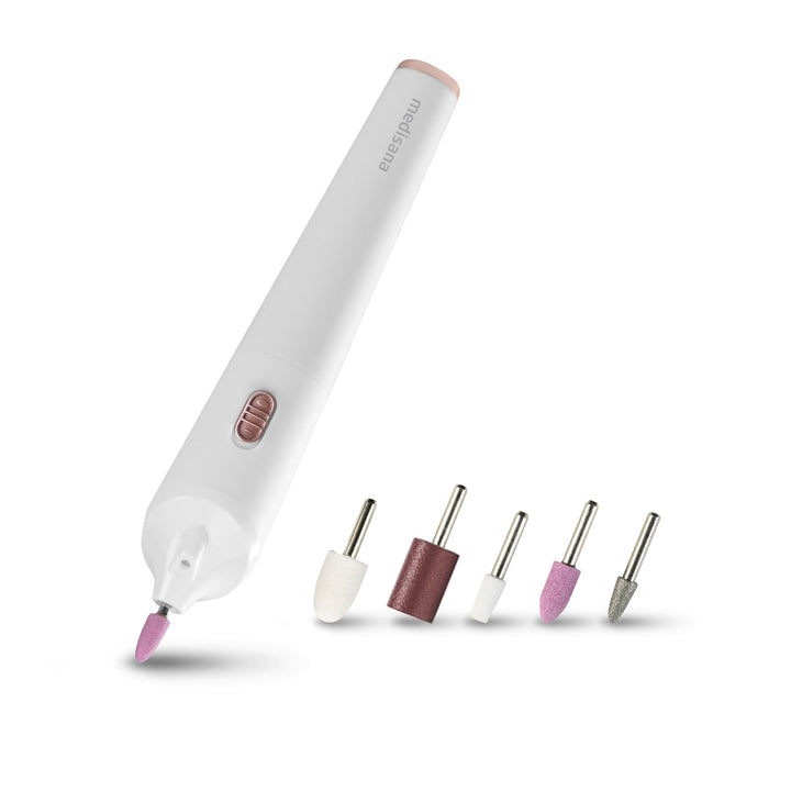 medisana MP 900 Maniküre & Pediküre Set elektrisch, Nagelfeile, Nagelfräser und Hornhautentferner, N
