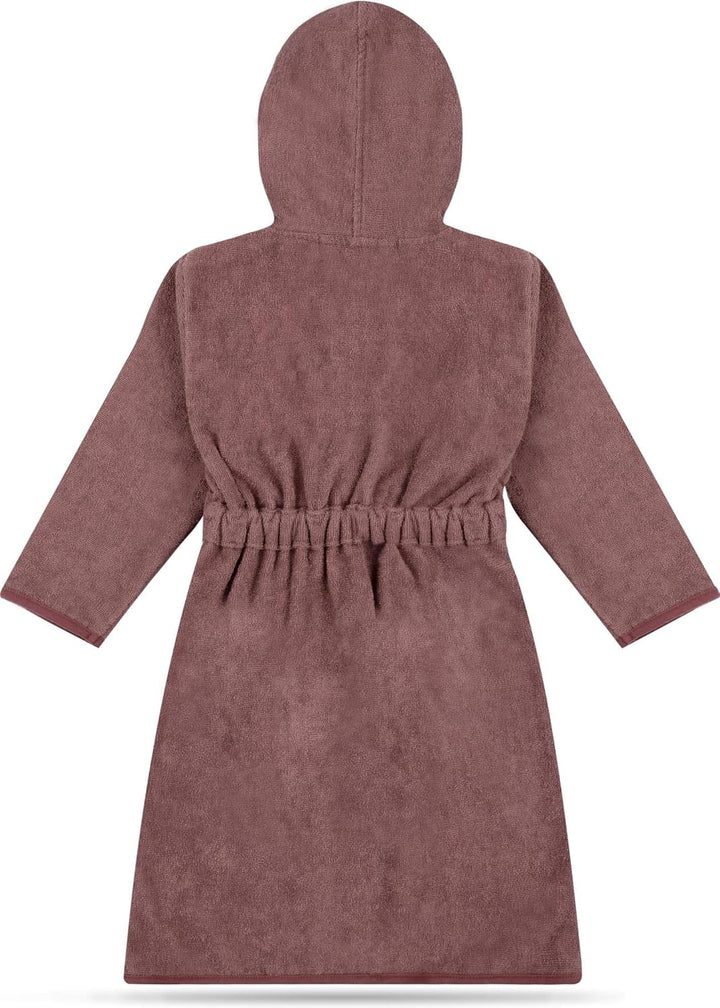 normani Kinder Bademantel auf 100% Bio-Baumwolle Badetuch für Jungen und Mädchen - Frottee Kapuzenba