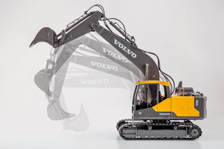 Carson 500907339 Raupenbagger Volvo 1:16 - Ferngesteuertes Baufahrzeug für Kinder ab 8 Jahren, RC Ba