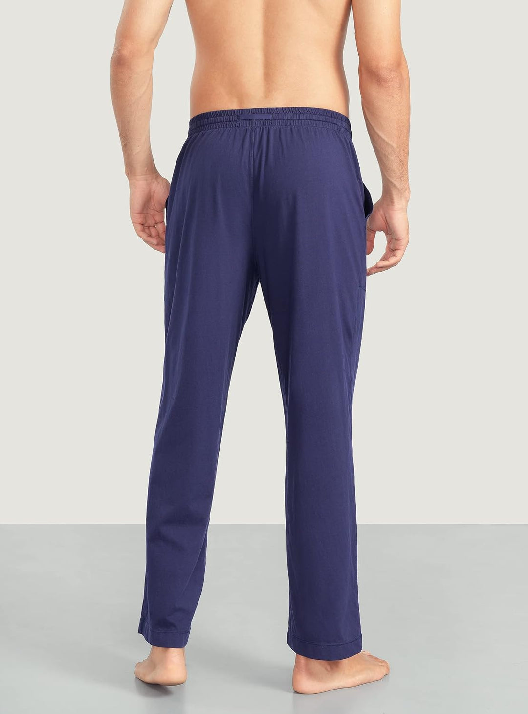 DAVID ARCHY Herren Schlafanzughose Lang & Kurz mit Eingriff Pyjama Hose mit Taschen und Band Nachtwä