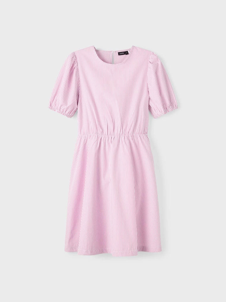 NAME IT Mädchen Nlffilucca Ss Dress Kleid 158 Lilac Chiffon/Stripes:stripes, 158 Lilac Chiffon/Strip