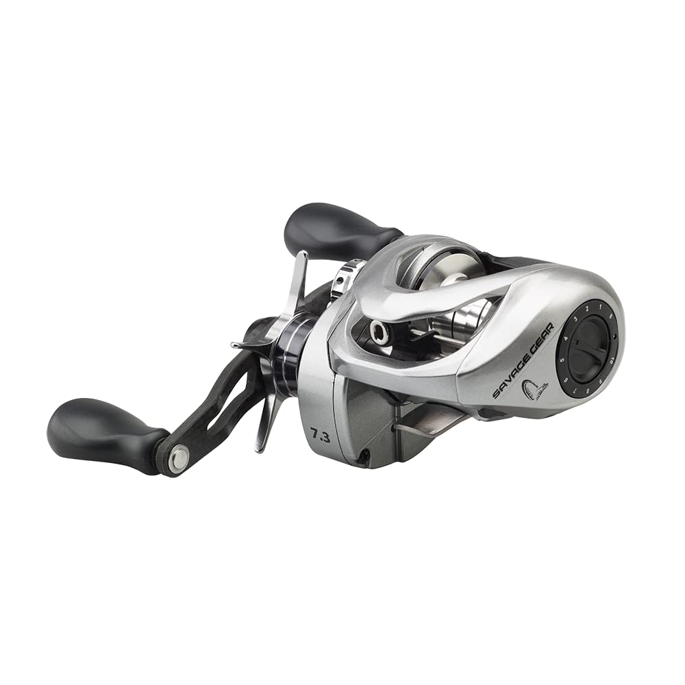 Savage Gear Baitcast Raubfischrolle zum Spinnfischen SG10 250 RH BC 6.6:1