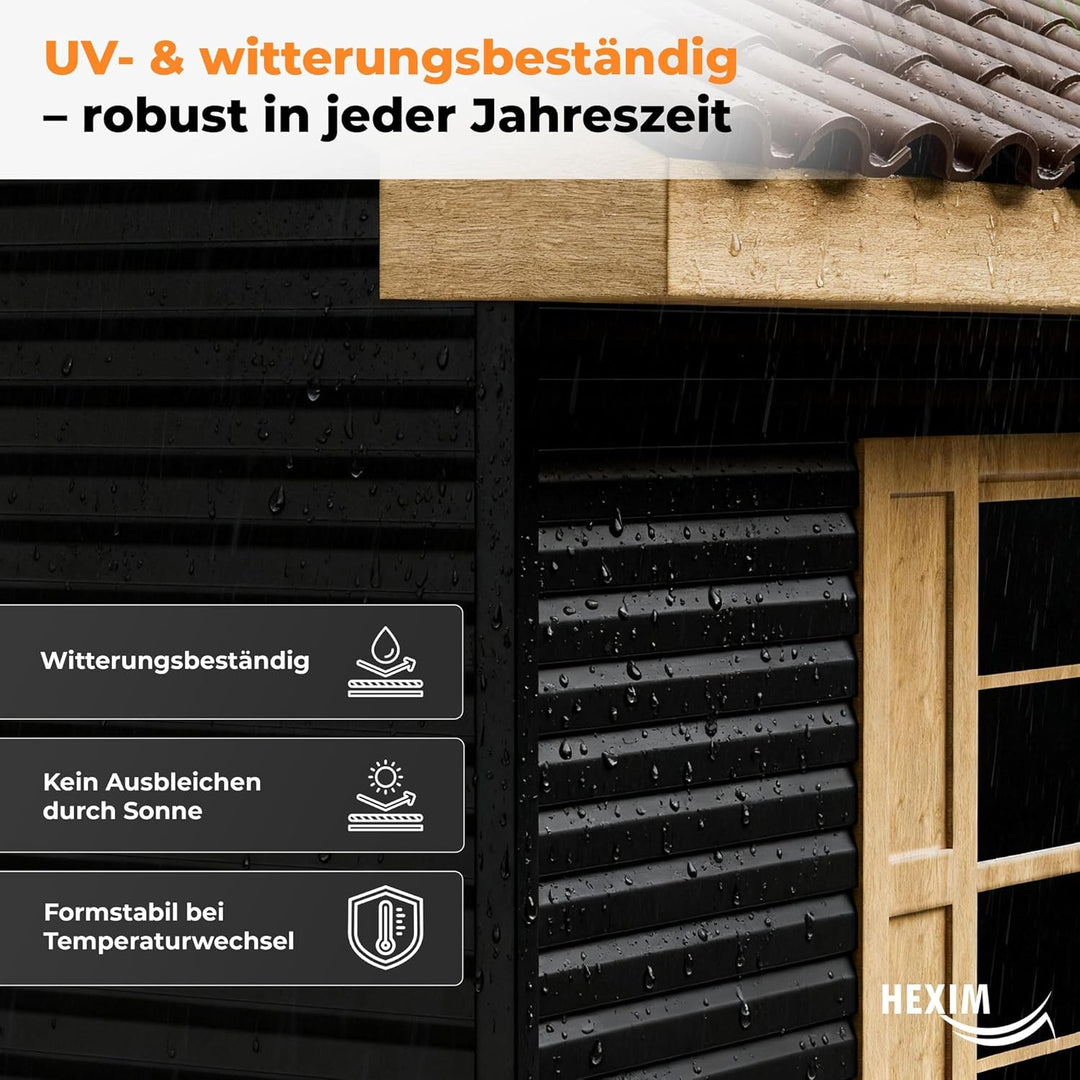 HEXIM Siding Fassadenpaneele aussen Fassadenverkleidung wetterfest Kunststoffpanelee PVC-U Verkleidu