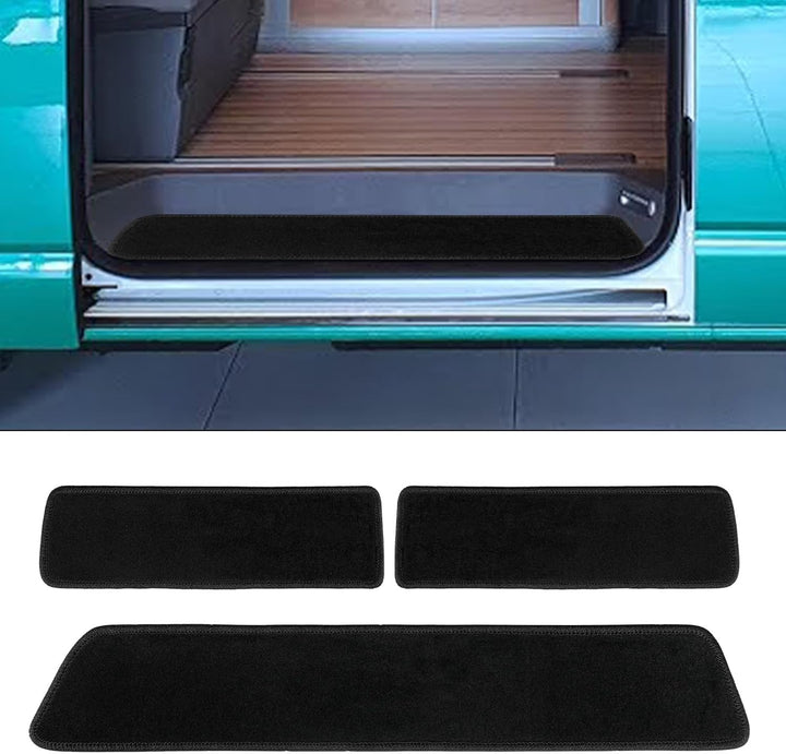 Teppiche Fussmatten Ersatz für VW T5 T6 3 teilig, Teppichbodenmatte, Camping Wohnmobil Einstiegs-Tep