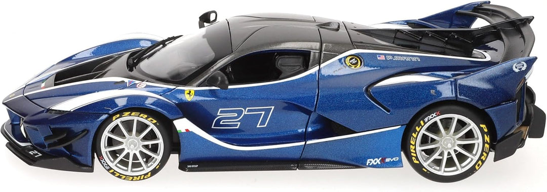 Bburago Ferrari FXX-K EVO: Modellauto im Massstab 1:18, Ferrari Race & Play Serie, Türen, Kofferraum
