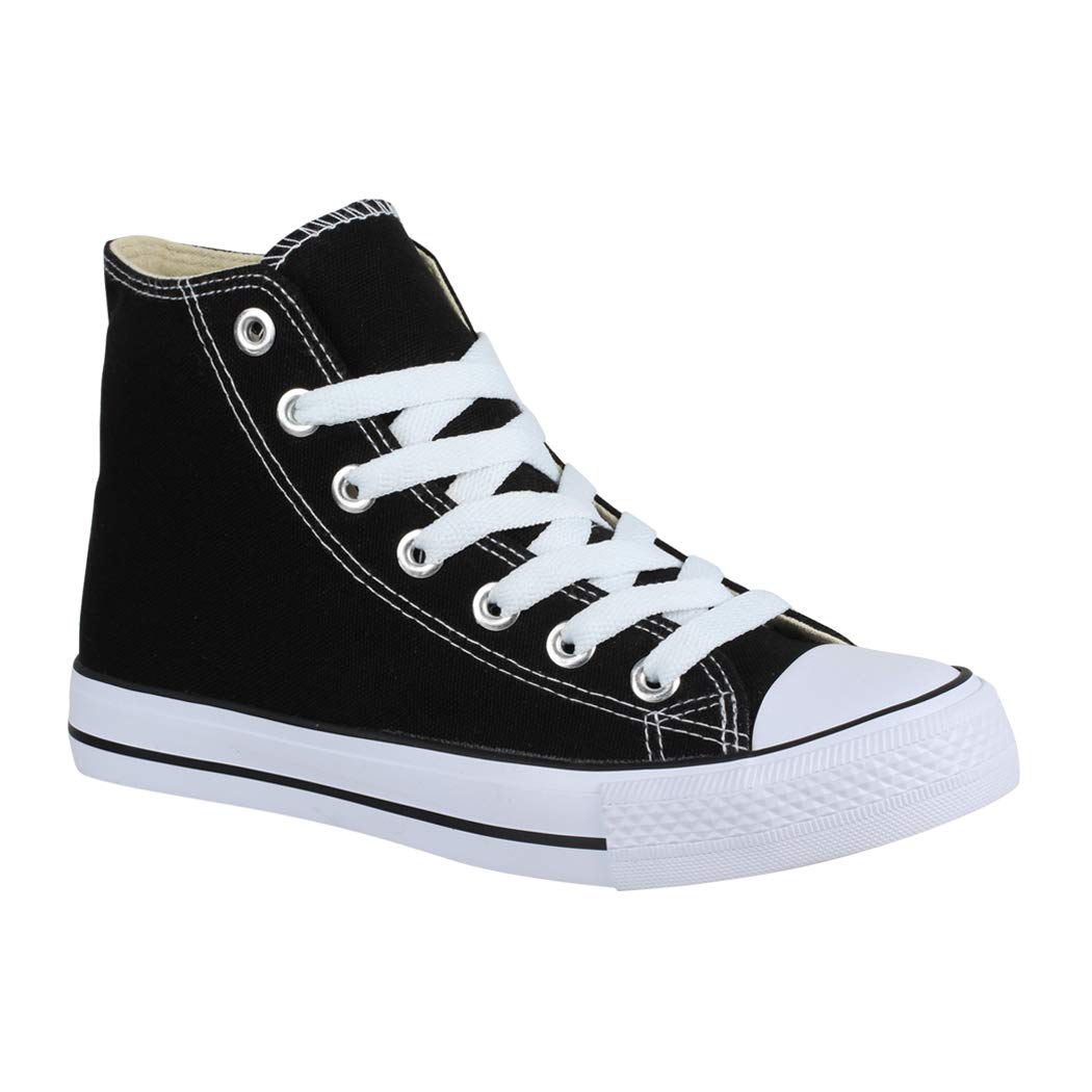 Elara Unisex Kult Sneaker | Bequeme Sportschuhe für Damen und Herren | High Top Textil Schuhe|Chunky