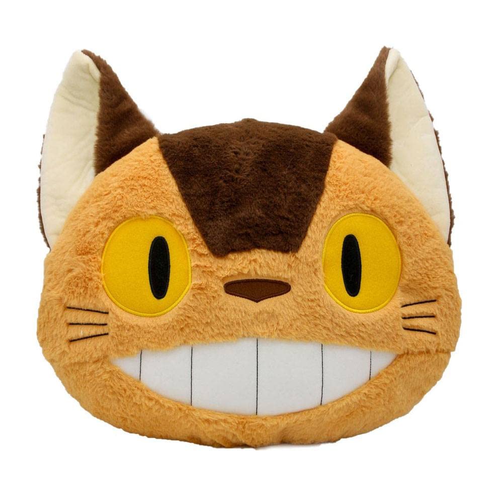Semic Distribution Mein Nachbar Totoro Plüsch- Kissen Catbus orange/braun, aus 100% Polyester, in Po