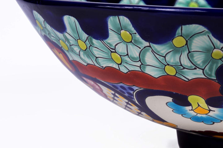 Juanetta - Handgemachtes mexikanisches Waschbecken - Cerames | Aufsatzwaschbecken 44 x 13,5 cm | Han