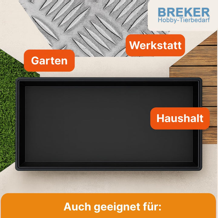 Kunststoff Wanne - Kotwanne - Kunststoff Schale - 100 x 50 cm - 50 l - Allzweckwanne - Pflanzwanne