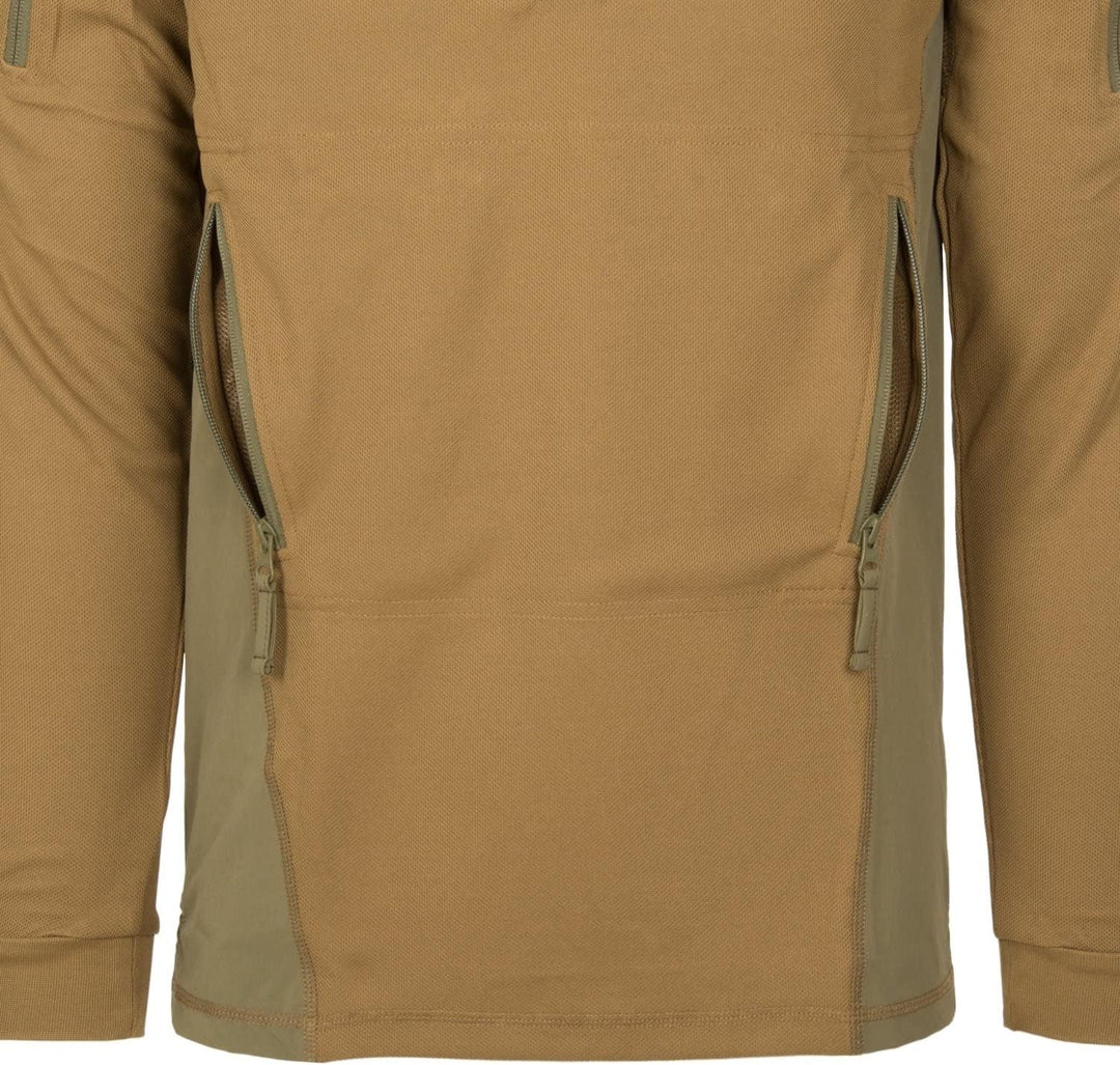 Helikon-Tex Range Topcool Kapuzenpullover, Schwarz Olive Green/Black - 0201 L, Olive Green/Black - 0