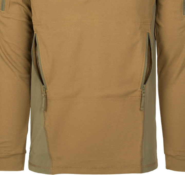 Helikon-Tex Range Topcool Kapuzenpullover, Schwarz Olive Green/Black - 0201 L, Olive Green/Black - 0