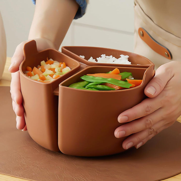 Silikon -Eintopf -Pot -Liner, Slow Cooker -Trenner Silikoneinsätze - Geteilter Eintopf Pot Insert -