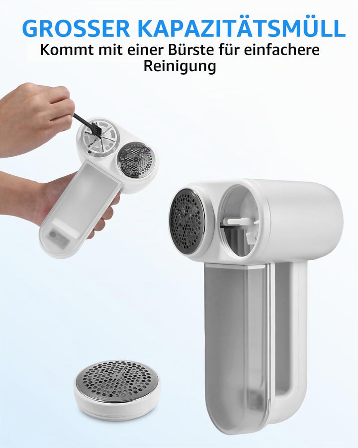 Fusselrasierer Elektrisch,Doppelköpfig Fuselrasier Wiederaufladbarer Fusselentferner für Kleidung &amp;