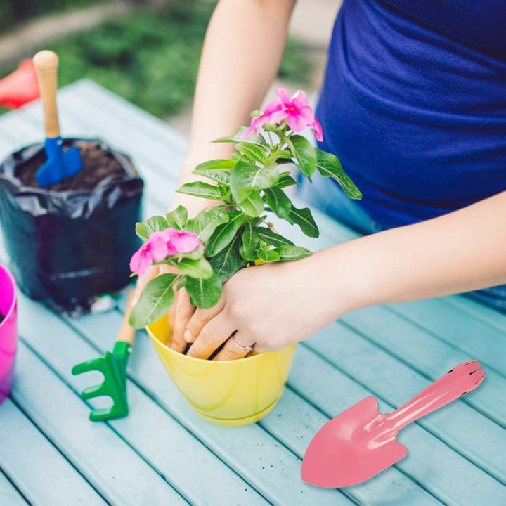 Bunte Mini-Garten-Handschaufeln aus Metall, Gartengeräte für Kinder, Jugendliche, Erwachsene, Bodenp