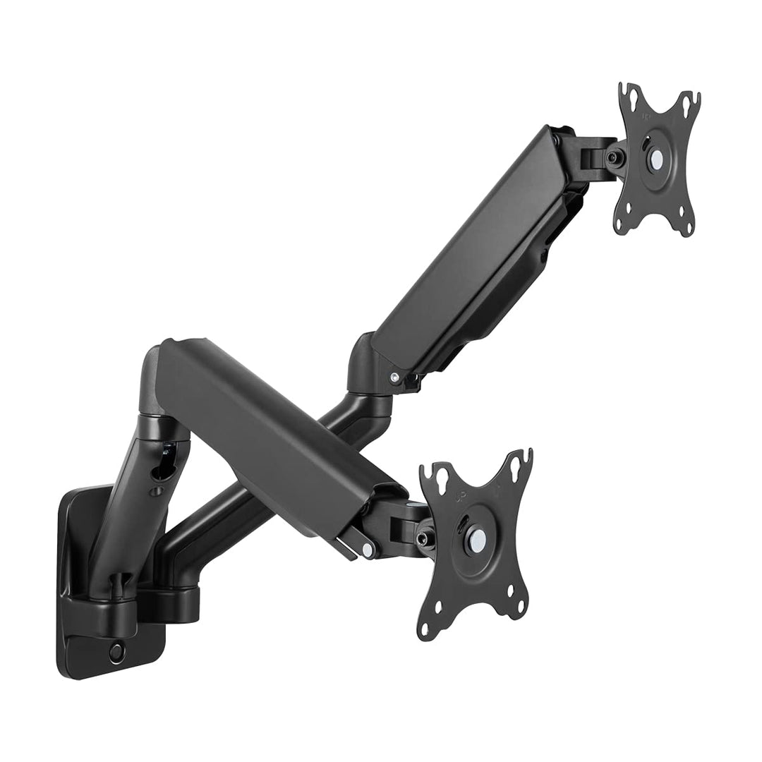 LogiLink BP0146 - Monitorwandhalterung 2-Fach, 17 32", Gasdruckfeder, 90 540 mm, Schwarz