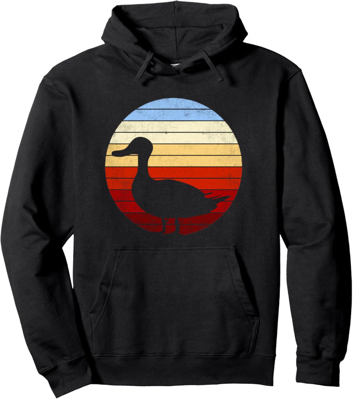 Ente Design Enten Farm Vintage Retro Bauer Bauernhof Vogel Pullover Hoodie