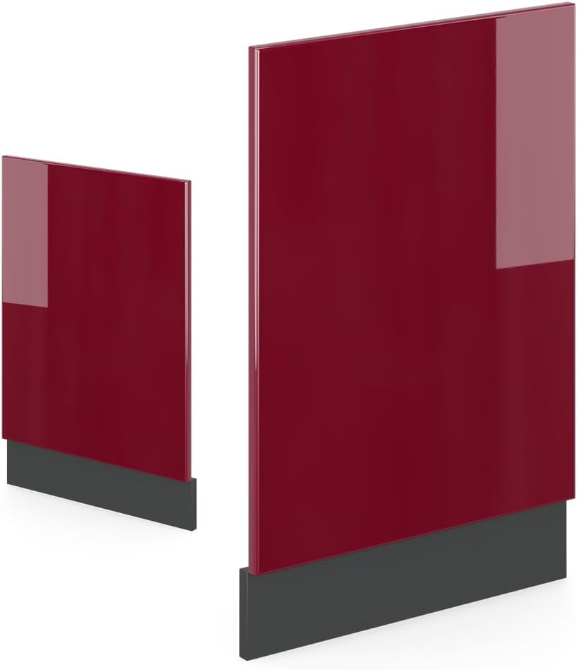 Vicco Frontblende R-Line, Rot/Anthrazit, 45 cm ohne Arbeitsplatte Rot Frontblende 45 cm, Rot Frontbl