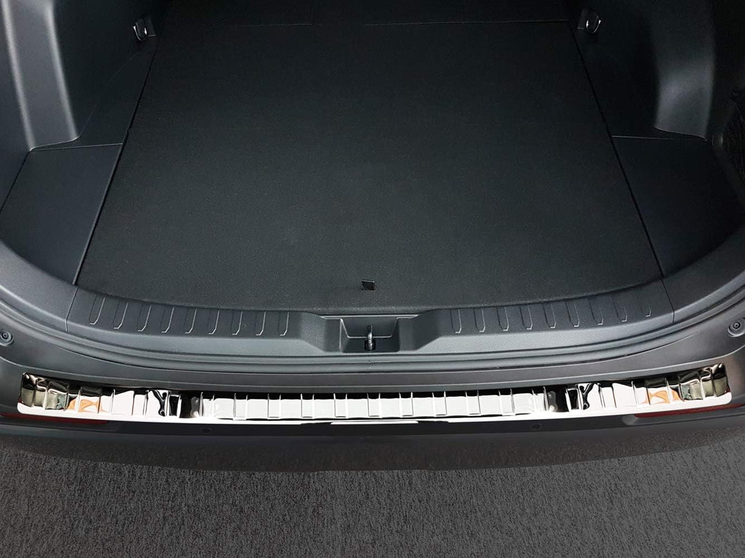 Avisa Chrom Edelstahl Heckstossstangenschutz kompatibel mit Toyota RAV4 (5th Gen.) 2018- & Suzuki Ac