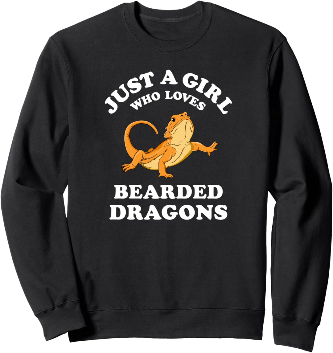 Bearded Dragon Pet Lizard Reptile Animal Gift Black Sweatshirt