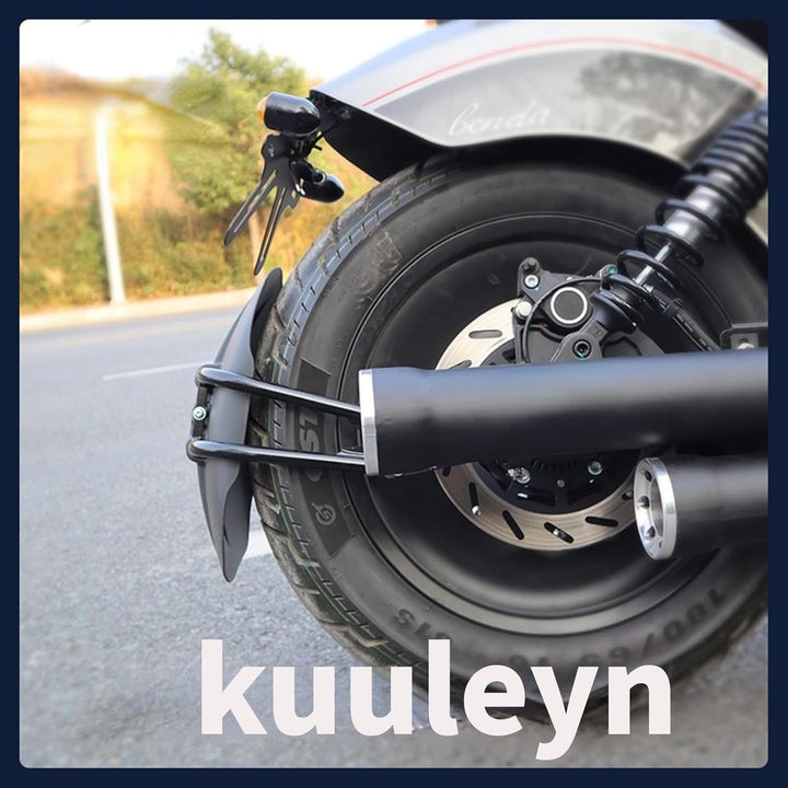 Schwarz Motorrad Hinterrad Kotflügel, Motorrad Edelstahl Kotflügel Heckabdeckung,Heck Kotflügelschut