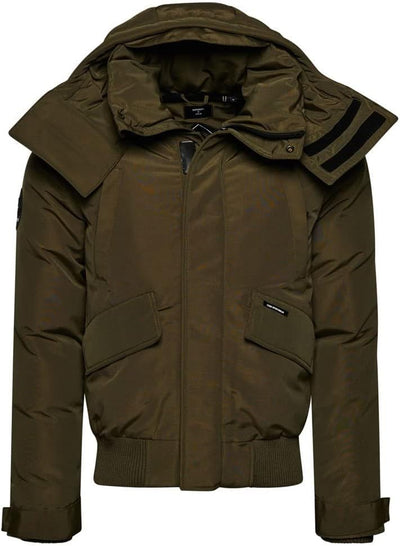 Superdry Herren Expedition Everest Bomber-Steppjacke Verwaschenes Kaki XXL