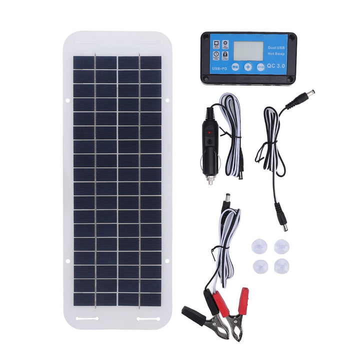 Solarpanel, 30 W Solarpanel, Tragbares Solarstrom-Ladegerät, Wasserdichtes Monokristallines Solarpan